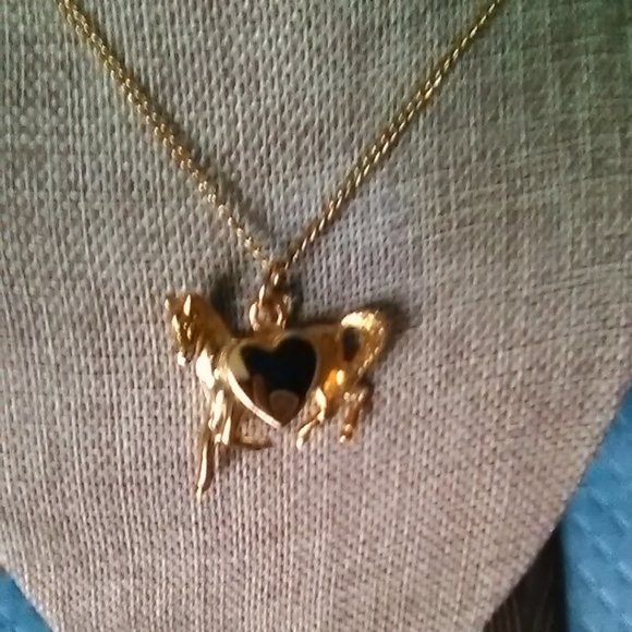 Jewelry Horse Heart Necklacegoldtone Poshmark